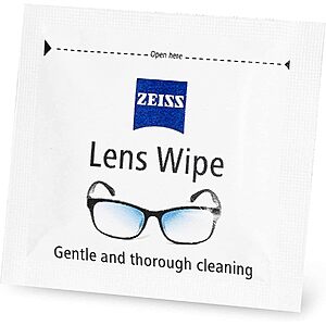 $17.72 or less S&S AMAZON ZEISS Pre-Moistened Lens Cleaning Wipes, 400 Count