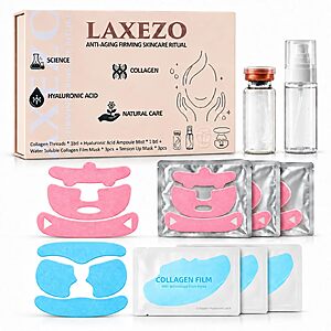 Ritual with 6 Face Masks, Collagen Threads, Hydrating Mist, Tension-Up Lifting Mask, 3 Complete Treatments, Gift-Ready Box