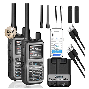 BAOFENG UV-5R Mini Handheld Walkie Talkie Radio with APP Programming