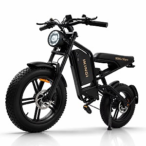 IKINGI Full Suspension Electric Bike 1500W Peak 60V 22Ah Off-Road E-bike $446 + Free Shipping $445.9