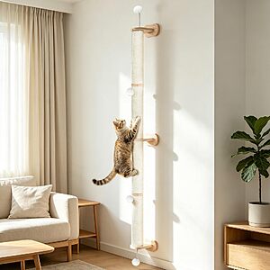 EMUST Cat Wall Scratcher Sisal Scratch Post: 33" $17.99 66" $29.99 + Free Shipping w/ Prime or on $35+