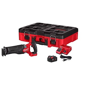 Milwaukee M18 FUEL PACKOUT Cordless Brushless Reciprocating Saw Kit ( 5.0 ah Battery & Charger) $249