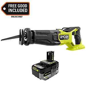RYOBI ONE+ HP 18V Brushless Cordless Reciprocating Saw with ONE+ 18V 4.0 Ah Battery $139