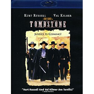 Tombstone Blu Ray $7.50 Amazon.com