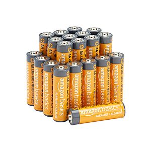 Amazon Basics 20-Pack AA Alkaline Batteries, 1.5 Volt, 10-Year Leak-Free Shelf Life~$7.31 With S&S @ Amazon~Buy 4 & Save More!