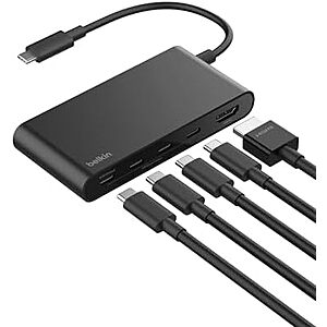$31.99* | Belkin 5-Port Up to 100W PD USB-C Hub w/ 4K HDMI at Amazon
