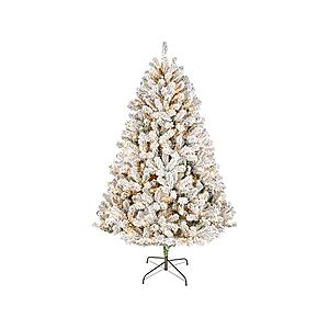 Woot! App: $44.99 | National Tree Company Pre-Lit Flocked Acacia Tree at Woot!