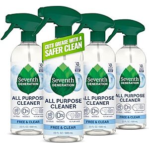 [SnS, AC] $10.39* | 4-Pk 23-Oz Seventh Generation All Purpose Cleaner (Free & Clear) at Amazon