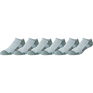 6-Pack Amazon Essentials Men's Performance Cotton Cushioned No-Show Athletic Socks (Grey, Size 13-15) $4.17 w/ S&S + Free Shipping w/ Prime or on $35+