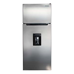 Frigidaire 7.5 Cu Ft Top Freezer Refrigerator with Beverage Dispenser, Platinum – Apartment Size Refrigerator for Kitchen, Office, Garage $248