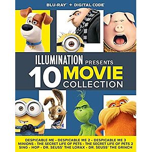 Illumination 10-Movie Collection (Blu-ray) $24.99 + Free Shipping w/ Prime or on $35+