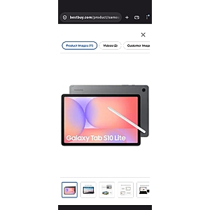 Samsung - Galaxy Tab S10 Lite - 10.9" 256GB - Wi-Fi - with S-Pen - Lite Gray