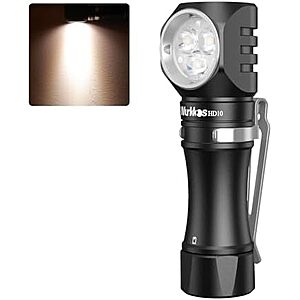 Wurkkos HD10 1200-Lumen Rechargeable Right-Angle Mini Flashlight & Headlamp $20.49 + Free Shipping w/ Prime or on $35+