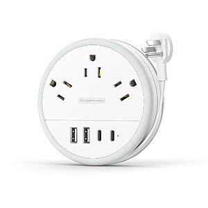 4' NTONPOWER Travel Power Strip w/ 3 Outlets & 4 USB Ports (2 USB C) $12.74 + Free Shipping w/ Prime or on $35+