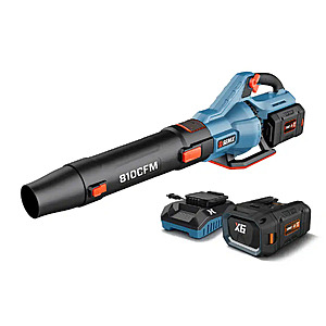 SENIX - X6 60V Max* Cordless Leaf Blower, Brushless (4.0 Ah Battery & Charger Included) - Blue $99