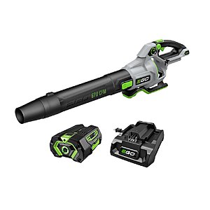 EGO POWER+ 56-volt 670-CFM 180-MPH Battery Handheld Leaf Blower 4.0 Ah Battery Included Charger Included one_size in Black | LB6703 $229