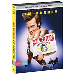 $20.49 | Ace Ventura: Pet Detective: Collector's Edition (4K Ultra HD + Blu-ray) & More at Amazon