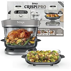 $249.99* | Ninja Crispi Pro 6-in-1 Glass Air Fryer w/ 6-qt & 2.5-qt Containers (Various) at Amazon
