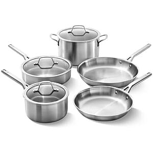 $149.99* | 8-Piece Calphalon Oven-Safe Stainless Steel Cookware Set at Amazon