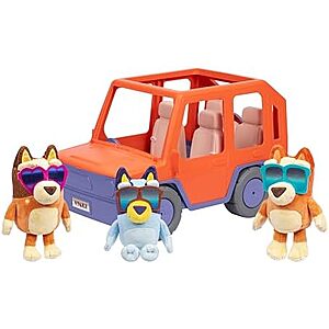 [Prime] $19.49* | Bluey Big Heeler 4WD Family Toddler Toy Car w/ Bingo & Chilli Plush Buddies at Amazon