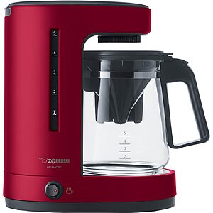 Zojirushi EC-DAC50RA ZUTTO Coffee Maker 5 Cups, Red, PFAS-free $67.49 + Free S&H at Amazon