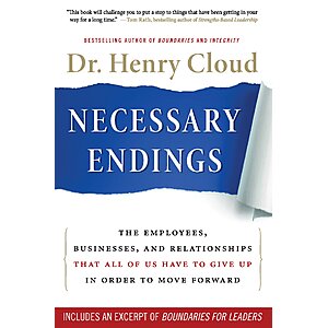 $1.99 | Necessary Endings: The Employees, Businesses, and Relationships That All of Us Have to Give Up in Order to Move Forward (eBook) by Henry Cloud