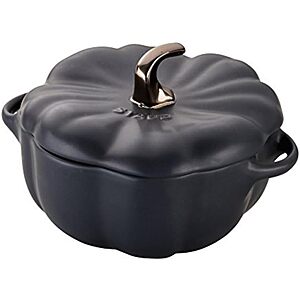 Staub 0.75-Qt Petite Ceramic Pumpkin Baking Dish (Matte Black) $30
