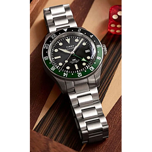 Timex® Analogue 'Waterbury Heritage' Automatic NH34A Men's Watch TW2Y60800 $256