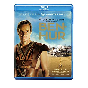 Ben-Hur 50th Anniversary 2-Disc Blu-ray Combo Pack $7.79 Amazon.com