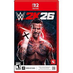 WWE 2K26 - (Nintendo Switch 2) $29.99 + Free S&H w/ Prime or $35+