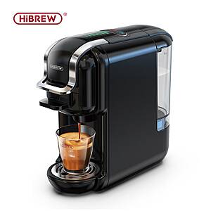 5 in 1 HiBREW H2B 1450W Hot/Cold (Black) Coffee Maker, Supports Multiple Capsule Types: Espresso, Dolce Gusto, Nespresso, ESE pods, K-Cups, Ground Coffee $78 + Free S/H