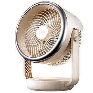 Amazon – BURLAN Rechargeable 4-Speed Desk Fan - $11.99 w/ Code + Deal