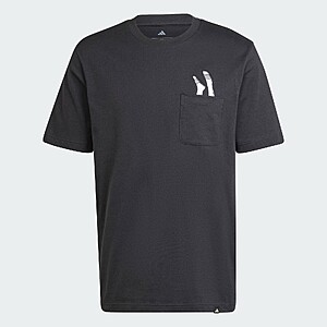 adidas men Lounge Slides Graphic Pocket Tee $7.2 + Free Shipping