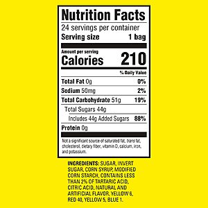 $14.40 or less S&S/Q SOUR PATCH KIDS Soft & Chewy Gummy Candy,  24 - 2 oz Full Size Bags (HALLOWEEN)