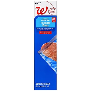 Walgreens Brand Ziplock Bags Are 3/$3.29