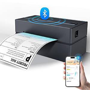 TakeYou Y813 Thermal Label Printer 203DPI 4x6 Bluetooth USB $48.30 + Free Shipping