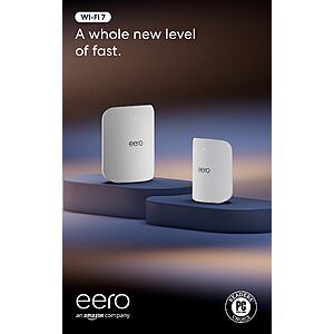 Amazon eero Max 7 (1-pack) + Amazon eero Pro 7 (2-pack) tri-band mesh Wi-Fi 7 system $819.98