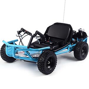 MotoTec 52cc Sandman Go Kart, Gas Powered, 32 MPH Top Speed, 9.5 inch Tires, Blue $699