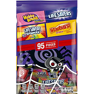 Walgreens - 95ct. Wrigley's Gummies Halloween Candy Variety Bag, 16.61 oz $14.99