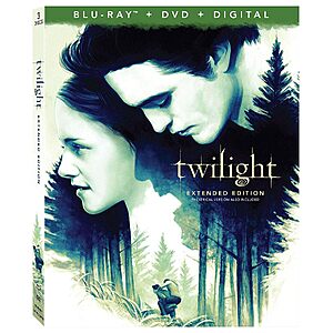 Twilight - BLURAY + DVD + Digital $5 Amazon.com