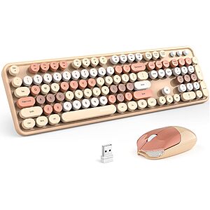 104-Key Knowsqt 2.4GHz Wireless Retro Keyboard & Mouse Combo (Various Colors) $16.65 + Free Shipping w/ Prime or on $35+