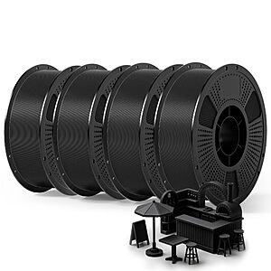 UJOYBIO PETG Filament Bundle 4kg, Low Stringing High Toughness 3D Printer Filament 1.75mm, Clog-Free & Neatly Wound