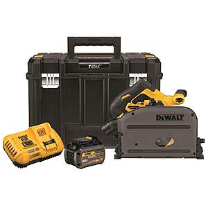 DEWALT 60V MAX 6-1/2" Cordless TrackSaw Kit w/ FlexVolt 6Ah Lithium Ion Battery, Charger & Case $479 + Free Shipping