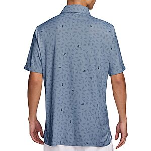 Nike Men's Par Dri-FIT Shoe Print Golf Polo $29.97 (Sz SM-XXL, Work Blue) + Free Shipping on $49+