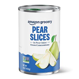 Amazon Grocery, Pear Slices, 15 Oz x 4~$5.37 After Multibuy & S&S @ Amazon