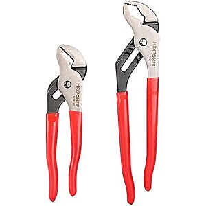 MAXPOWER 2-Piece Groove Joint Pliers Set (8" & 12") $12.99 + Free Shipping w/ Prime or on $35+