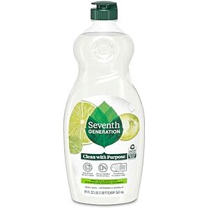 [SnS, AC] $2.39* | 19-Oz Seventh Generation Dish Soap (Fresh Lime & Ginger Scent) at Amazon