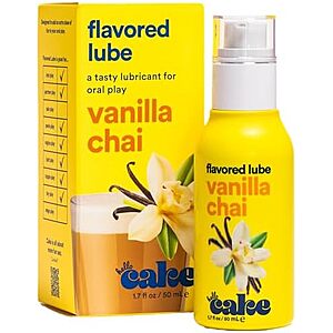 $6.74 | 1.7-Oz Hello Cake Vanilla Chai Flavored Personal Lubricant - Water-Based Lube at Amazon