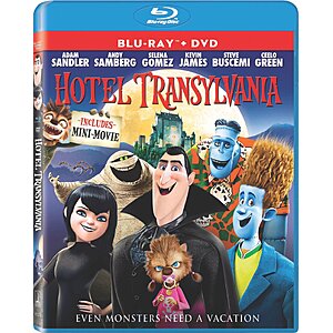 Hotel Transylvania - Blu-ray + DVD $5 Amazon.com