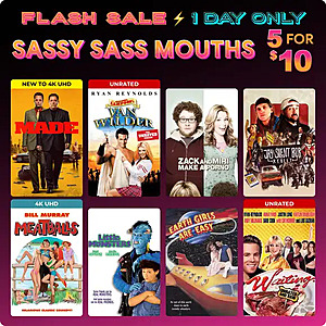 Fanflix: Sassy Sass Mouth Lionsgate Digital Movies 5 for $9